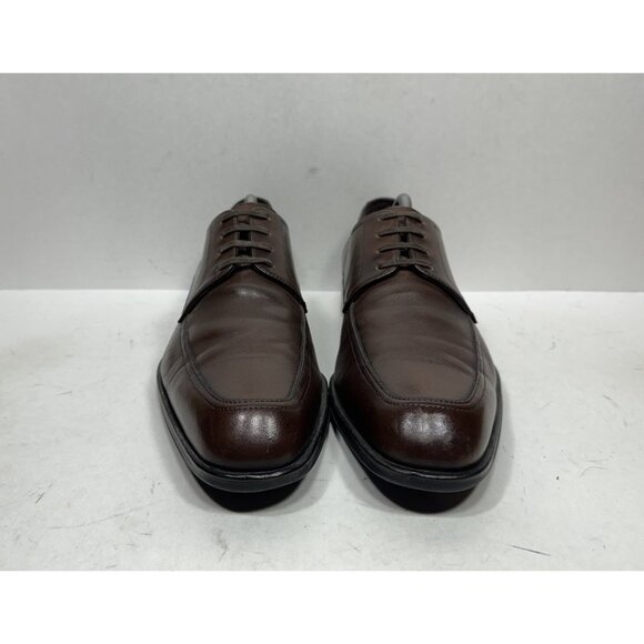 Salvatore Ferragamo Brown Leather Oxford Shoes Size Men’s Size 9 2E - Picture 2 of 9